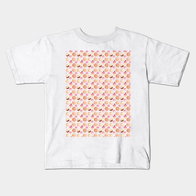 cute sweets pattern Kids T-Shirt by shoko